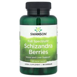 Swanson Vitamins Full Spectrum Schizandra Berries 525 Mg 90 Capsules