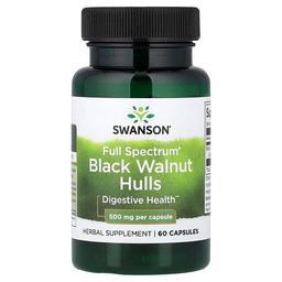Swanson Vitamins Full Spectrum Black Walnut Hulls 500 Mg 60 Capsules