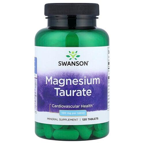 Swanson Vitamins Magnesium Taurate 100 Mg 120 Tablets product image