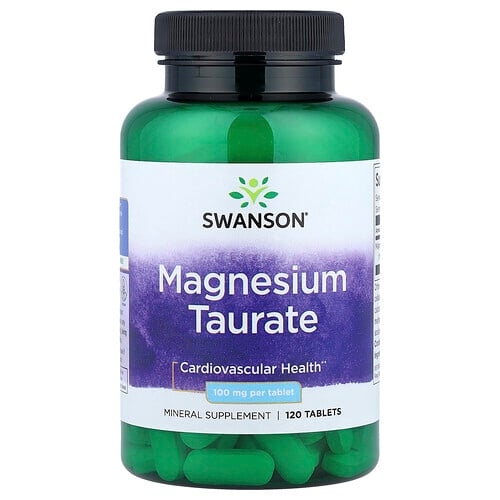 Swanson Vitamins Magnesium Taurate 100 Mg 120 Tablets product image