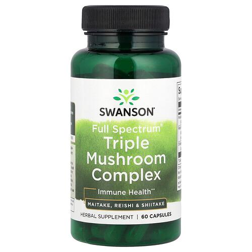 Swanson Vitamins Full Spectrum Triple Mushroom Complex 60 Capsules product image