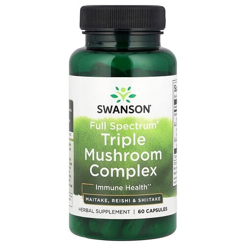 Swanson Vitamins Full Spectrum Triple Mushroom Complex 60 Capsules product image