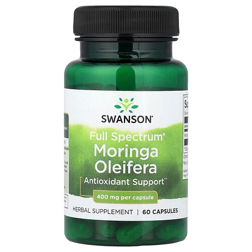 Swanson Vitamins Full Spectrum Moringa Oleifera 400 Mg 60 Capsules product image