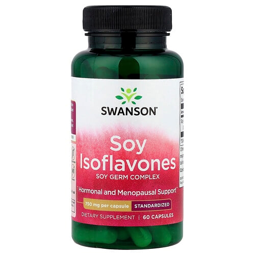 Swanson Vitamins Soy Isoflavones 750 Mg 60 Capsules product image