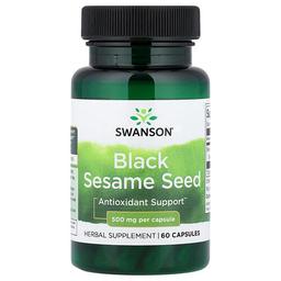 Swanson Vitamins Black Sesame Seed 500 Mg 60 Capsules