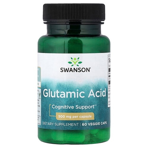 Swanson Vitamins Glutamic Acid 500 Mg 60 Veggie Caps product image
