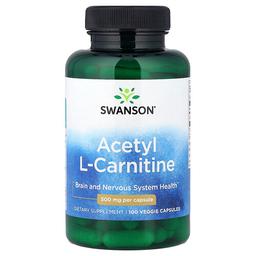 Swanson Vitamins Acetyl L Carnitine 500 Mg 100 Veggie Capsules