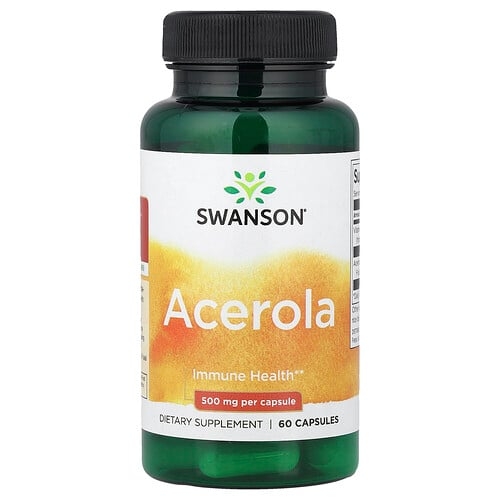 Swanson Vitamins Acerola 500 Mg 60 Capsules product image