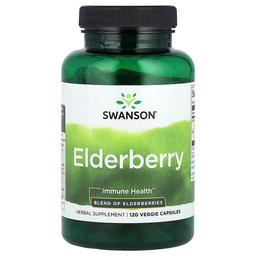 Swanson Vitamins Elderberry 120 Veggies Capsules