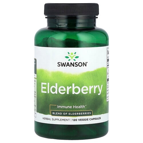 Swanson Vitamins Elderberry 120 Veggies Capsules product image