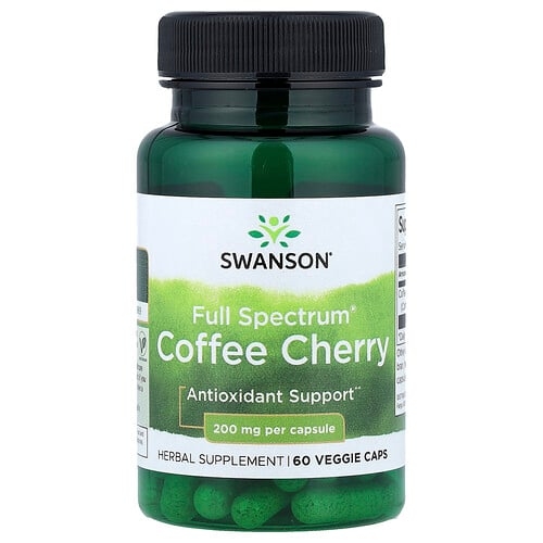 Swanson Vitamins Full Spectrum Coffee Cherry 200 Mg 60 Veggie Caps product image