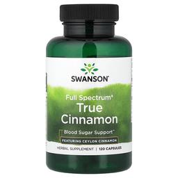 Swanson Vitamins Full Spectrum True Cinnamon 120 Capsules 300 Mg Per Capsule