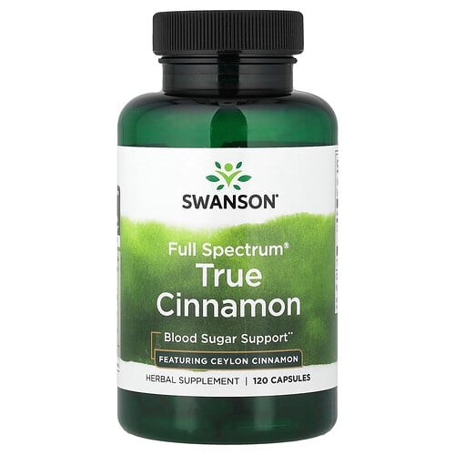 Swanson Vitamins Full Spectrum True Cinnamon 120 Capsules 300 Mg Per Capsule product image