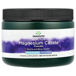 Swanson Vitamins 100 Pure Magnesium Citrate Powder Unflavored 8 6 Oz 244 G