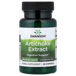 Swanson Vitamins Artichoke Extract 250 Mg 60 Capsules