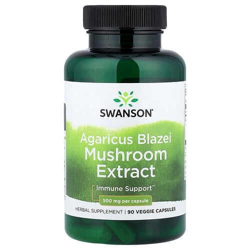 Swanson Vitamins Agaricus Blazei Mushroom Extract 500 Mg 90 Veggie Caps product image