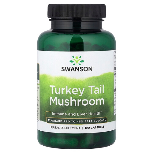 Swanson Vitamins Turkey Tail Mushroom 120 Capsules 500 Mg Per Capsule product image