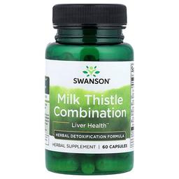 Swanson Vitamins Milk Thistle Combination 60 Capsules