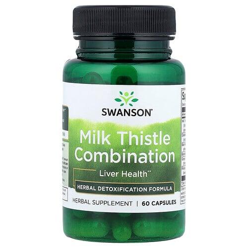 Swanson Vitamins Milk Thistle Combination 60 Capsules product image