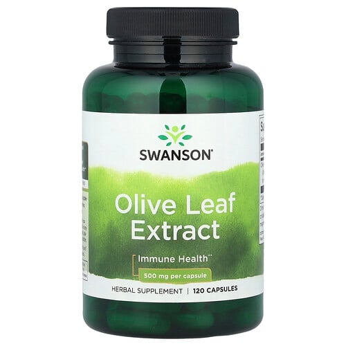 Swanson Vitamins Olive Leaf Extract 500 Mg 120 Capsules product image