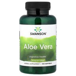 Swanson Vitamins Aloe Vera 25 Mg 100 Softgels