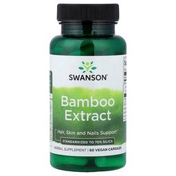 Swanson Vitamins Bamboo Extract 60 Vegan Capsules 300 Mg Per Capsule