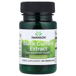 Swanson Vitamins Black Currant Extract 200 Mg 30 Veggie Caps