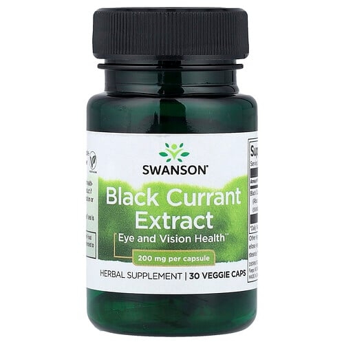 Swanson Vitamins Black Currant Extract 200 Mg 30 Veggie Caps product image