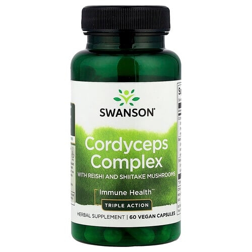 Swanson Vitamins Cordyceps Complex With Reishi And Shiitake Mushrooms 60 Vegan Capsules product image