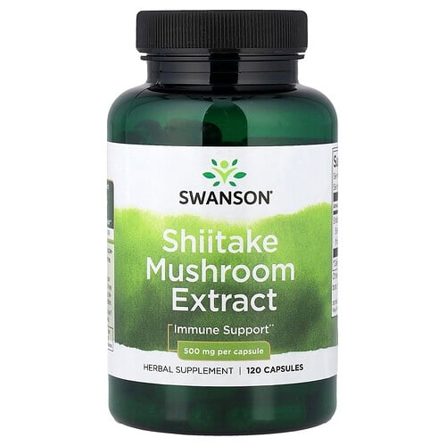 Swanson Vitamins Shiitake Mushroom Extract 500 Mg 120 Capsules product image