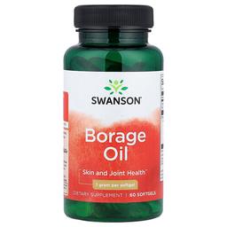 Swanson Vitamins Borage Oil 1 G 60 Softgels