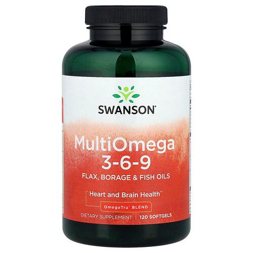 Swanson Vitamins Multiomega 3 6 9 120 Softgels product image