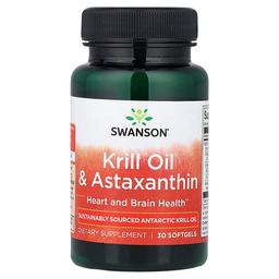 Swanson Vitamins Krill Oil Astaxanthin 30 Softgels