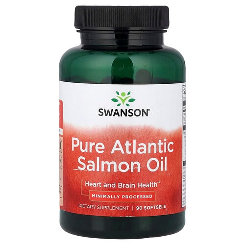 Swanson Vitamins Pure Atlantic Salmon Oil 90 Softgels product image