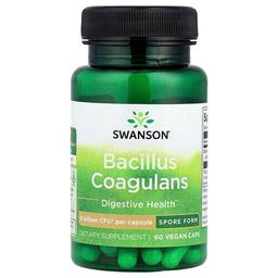 Swanson Vitamins Bacillus Coagulans 6 Billion Cfu 60 Vegan Caps