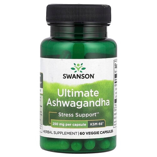 Swanson Vitamins Ultimate Ashwagandha 250 Mg 60 Veggie Capsules product image
