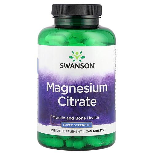 Swanson Vitamins Magnesium Citrate 240 Tablets 112 5 Mg Per Tablet product image