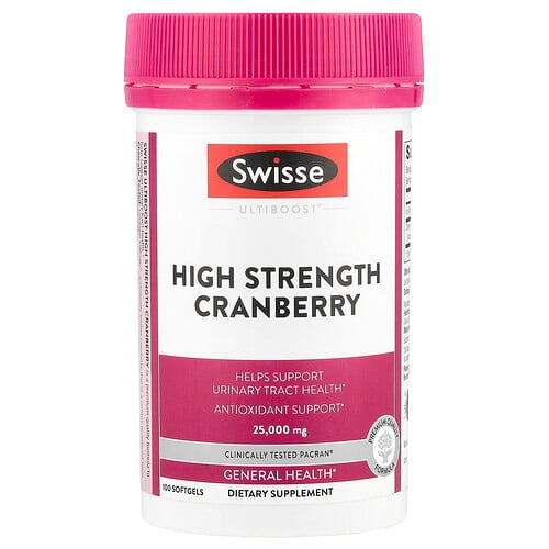 Swisse Ultiboost High Strength Cranberry 25 000 Mg 100 Softgels product image