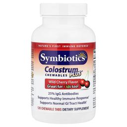 Symbiotics Colostrum Plus Chewables Wild Cherry 120 Chewable Tabs