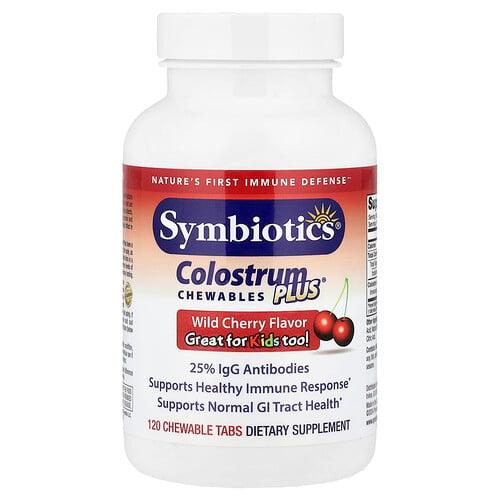 심바이오틱스 Symbiotics, Colony Plus® 츄어블, 야생 체리, 츄어블정 120정 product image
