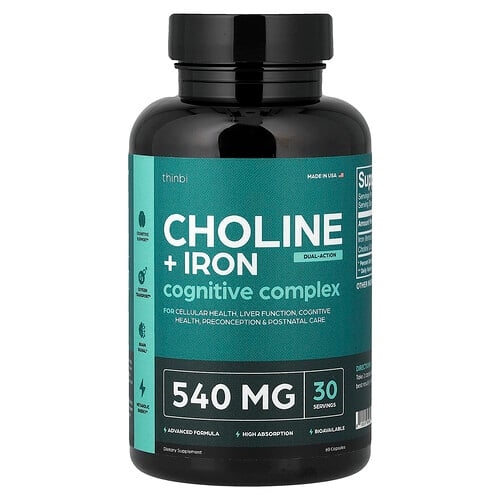 Thinbi Choline Iron 60 Capsules product image