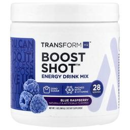 Transformhq Boost Shot Energy Drink Mix Blue Raspberry 5 Oz 140 G
