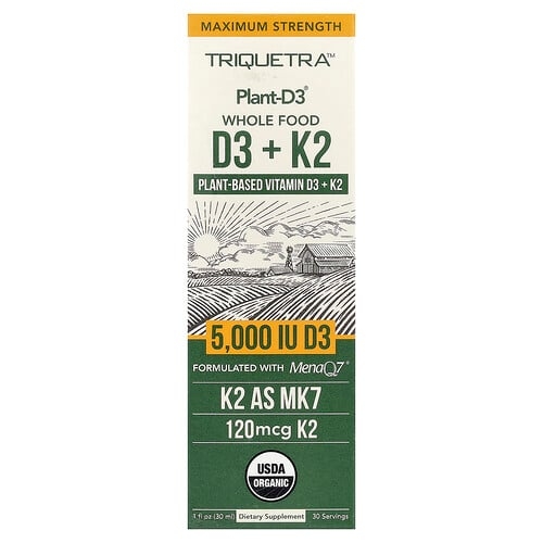 Triquetra Health Plant D3 Whole Food D3 K2 1 Fl Oz 30 Ml product image