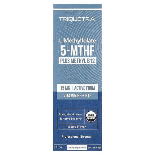 Triquetra Health L Methylfolate 5 Mthf Plus Methyl B12 Berry 1 Fl Oz product image