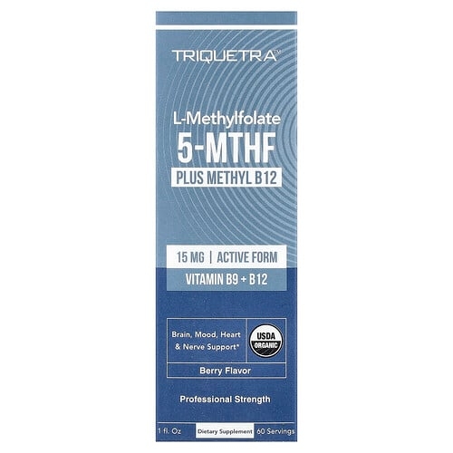 Triquetra Health L Methylfolate 5 Mthf Plus Methyl B12 Berry 1 Fl Oz product image