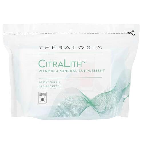 테라로직 Theralogix, Citralith, 비타민 및 미네랄 보충제, 180팩, 각 2.45g product image
