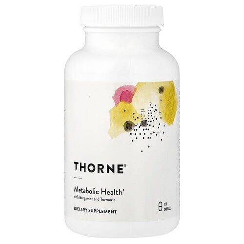 Thorne Metabolic Health With Bergamot And Turmeric 120 Capsules product image