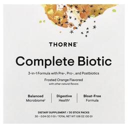 Thorne Complete Biotic Frosted Orange 30 Stick Packs 0 04 Oz 1 G Each