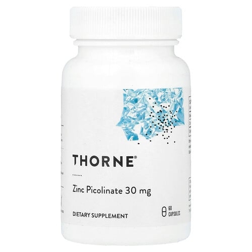 Thorne Zinc Picolinate 30 Mg 60 Capsules product image