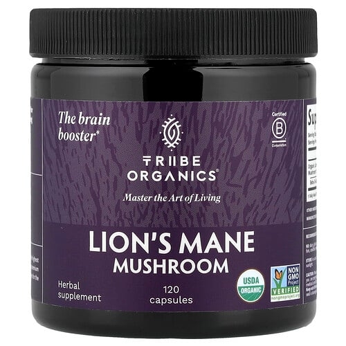 Tribe Organics Lion S Mane Mushroom 120 Capsules product image